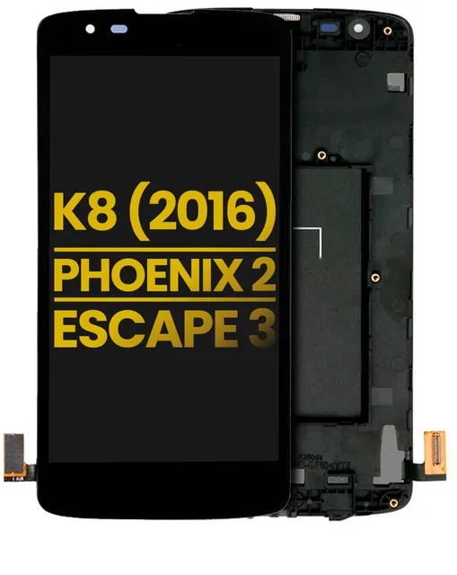 LCD displej s rámečkem pro LG K8 (2016) / Phoenix 2 / Escape 3 (repasovaný) (všechny barvy)