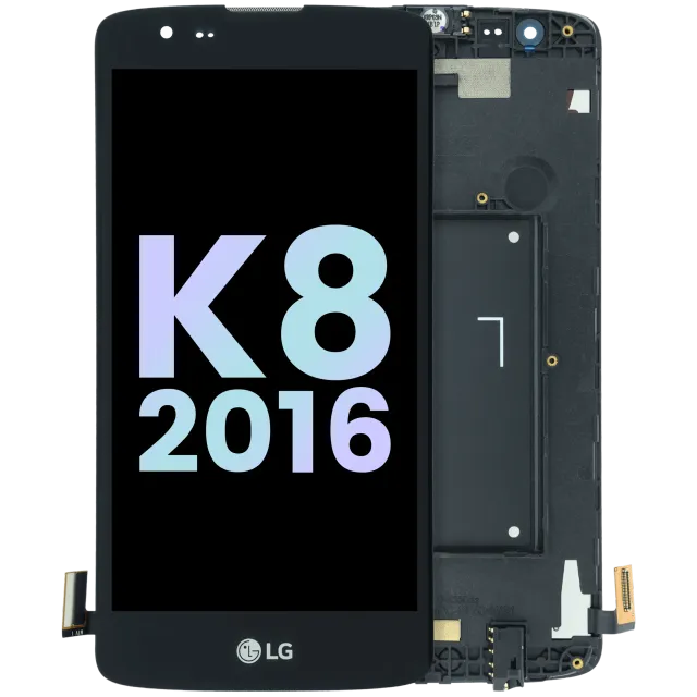 LCD displej pro LG K8 (2016) (Genuine) (černá)