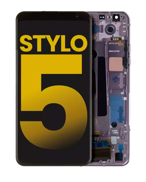 LCD displej s rámečkem pro LG Stylo 5 (repasovaný) (Blonde Rose)
