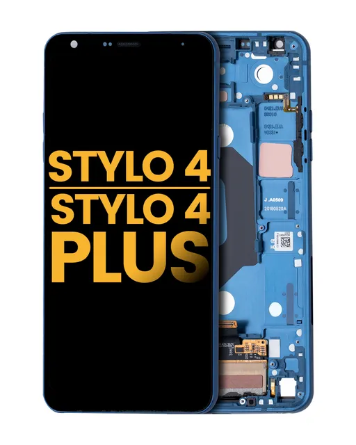 LCD displej s rámečkem pro LG Stylo 4 / Stylo 4 Plus (repasovaný) (Moroccan Blue)
