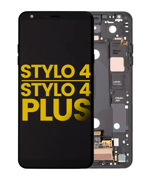 LCD displej s rámečkem pro LG Stylo 4 / Stylo 4 Plus (repasovaný) (Aurora Black)
