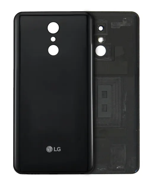 Zadní sklo pro LG Stylo 4 (originál OEM) (černá)