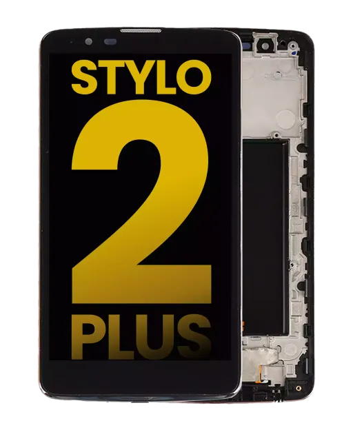 LCD displej s rámečkem pro LG Stylo 2 Plus (K550 / MS550) (repasovaný) (černá)
