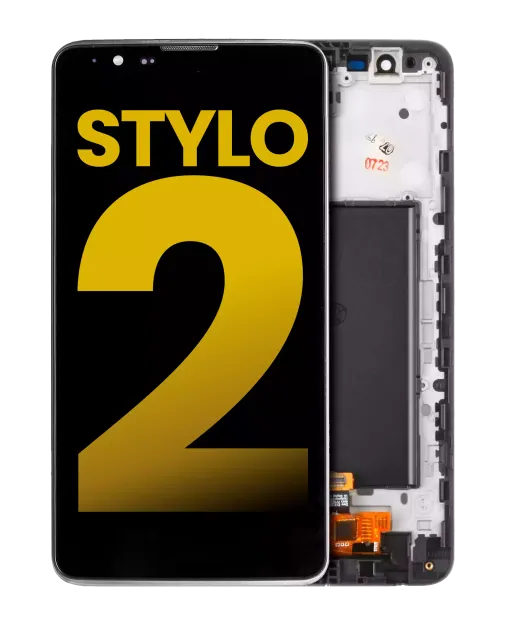 LCD displej s rámečkem pro LG G Stylo 2 (repasovaný) (černá)