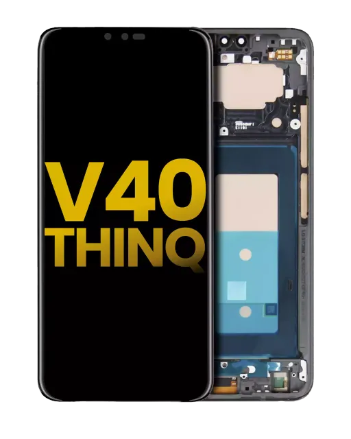 OLED displej s rámečkem pro LG V40 ThinQ (repasovaný) (Platinum Gray)