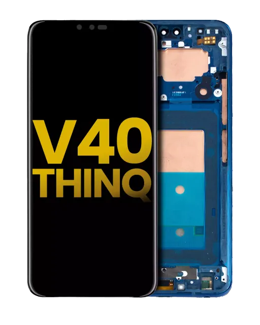 OLED displej s rámečkem pro LG V40 ThinQ (repasovaný) (modrá)