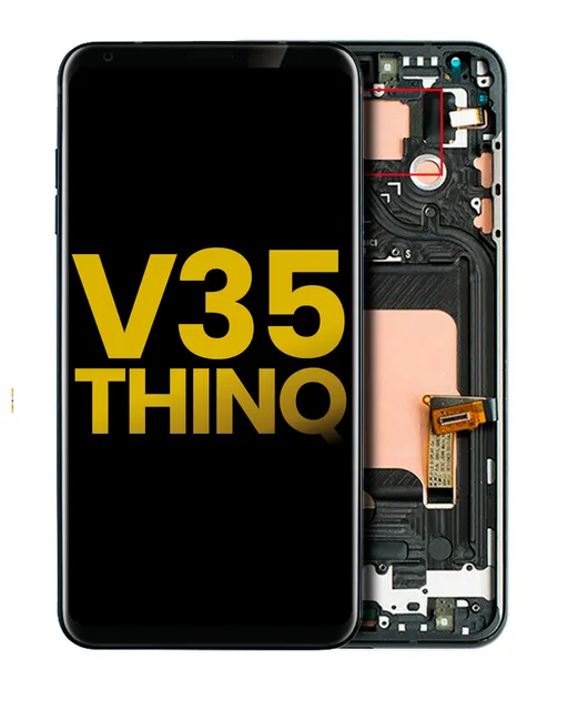OLED displej s rámečkem pro LG V35 ThinQ (repasovaný) (Aurora Black)