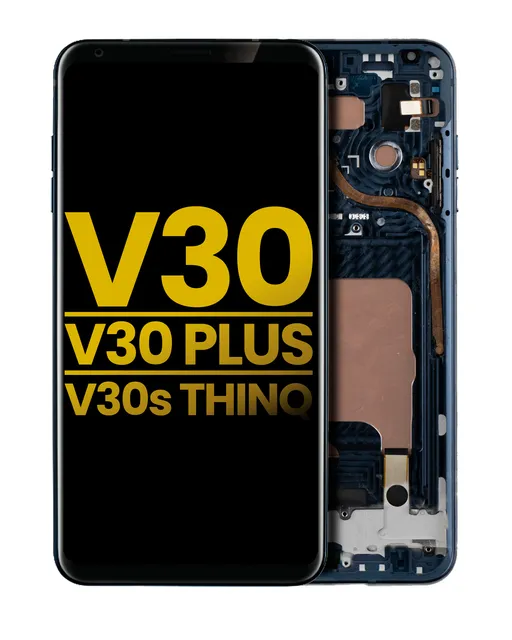 OLED displej s rámečkem pro LG V30 / V30 Plus / V30S ThinQ (repasovaný) (Moroccan Blue)