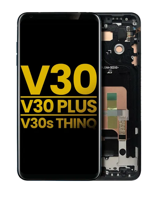 OLED displej s rámečkem pro LG V30 / V30 Plus / V30S ThinQ (repasovaný) (Aurora Black)