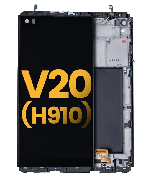 LCD displej s rámečkem pro LG V20 (H910) (repasovaný) (černá)