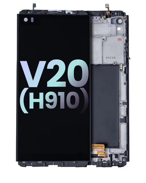 LCD displej s rámečkem pro LG V20 (H910) (originál OEM) (černá)