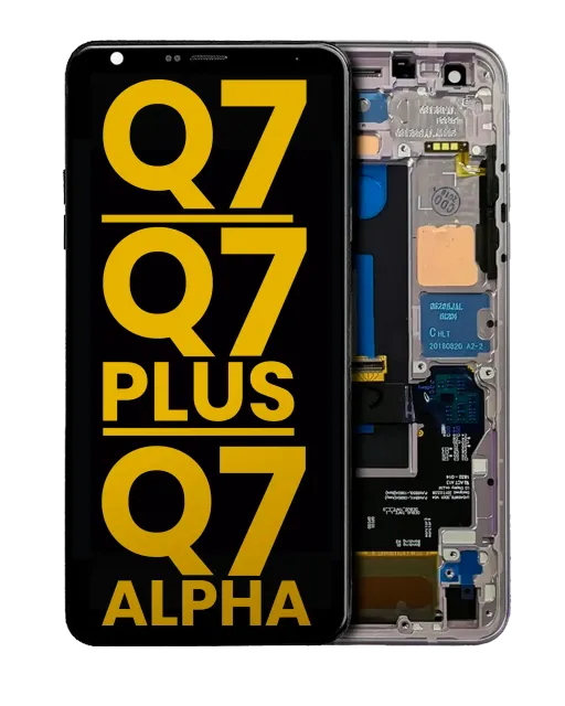 LCD displej s rámečkem pro LG Q7 / Q7 Plus / Q7 Alpha (repasovaný) (Lavender Violet)
