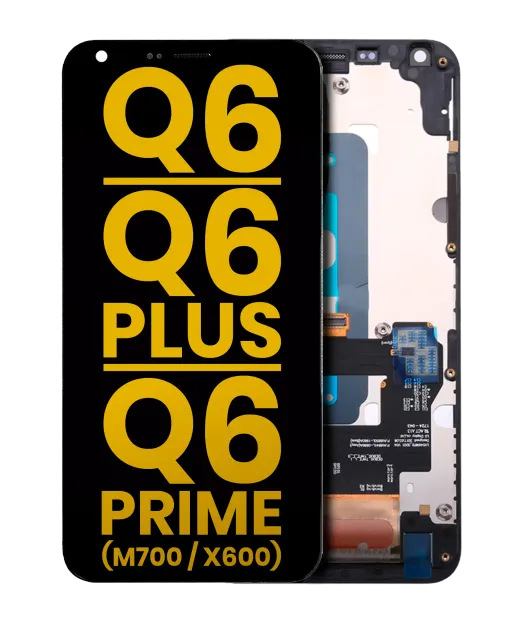LCD displej s rámečkem pro LG Q6 / Q6 Plus / Q6 Prime (M700 / X600) (repasovaný) (všechny barvy)