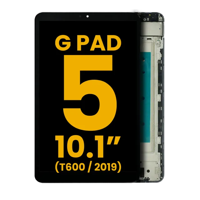 LCD displej s rámečkem pro LG G Pad 5 10.1 (T600 / 2019) (repasovaný) (černá)