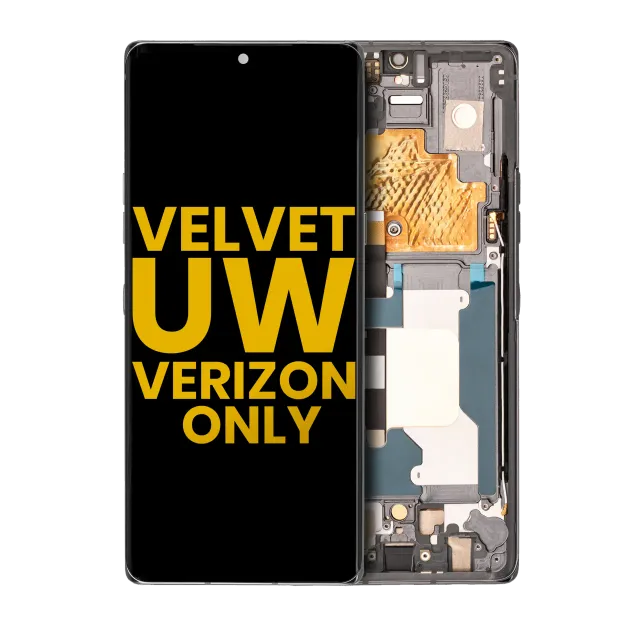 OLED displej s rámečkem pro LG Velvet 5G (Verizon 5G UW Frame Only) (repasovaný) (šedá)