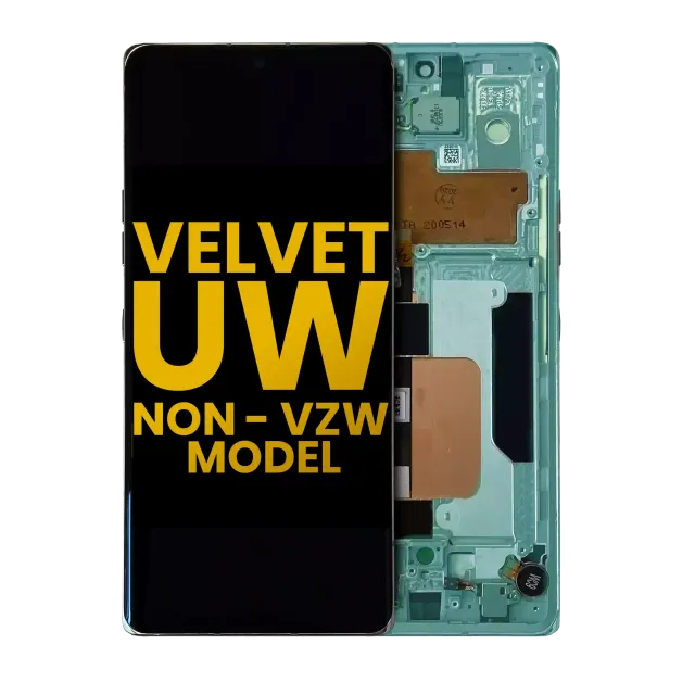 OLED displej s rámečkem pro LG Velvet 5G (Non-Verizon 5G UW Frame) (repasovaný) (zelená)