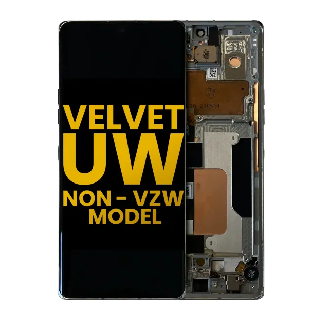 OLED displej s rámečkem pro LG Velvet 5G (Non-Verizon 5G UW Frame) (repasovaný) (šedá)