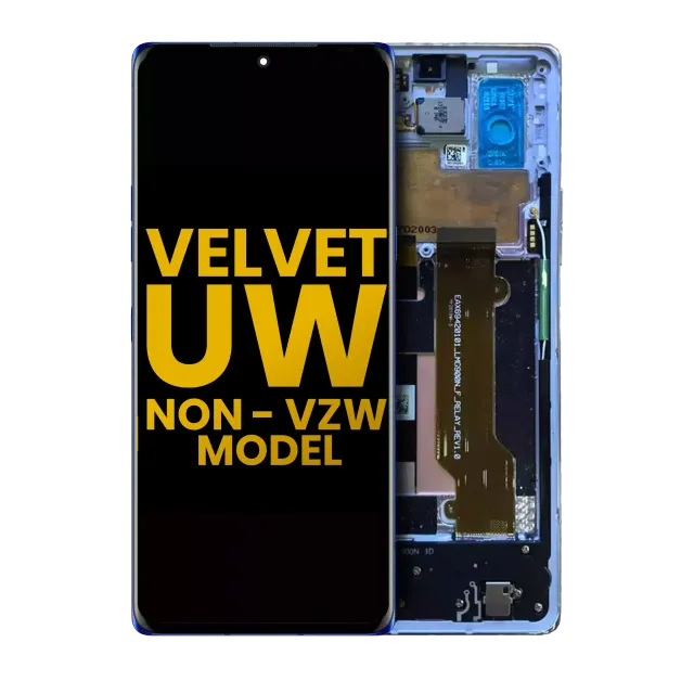 OLED displej s rámečkem pro LG Velvet 5G (Non-Verizon 5G UW Frame) (repasovaný) (modrá)