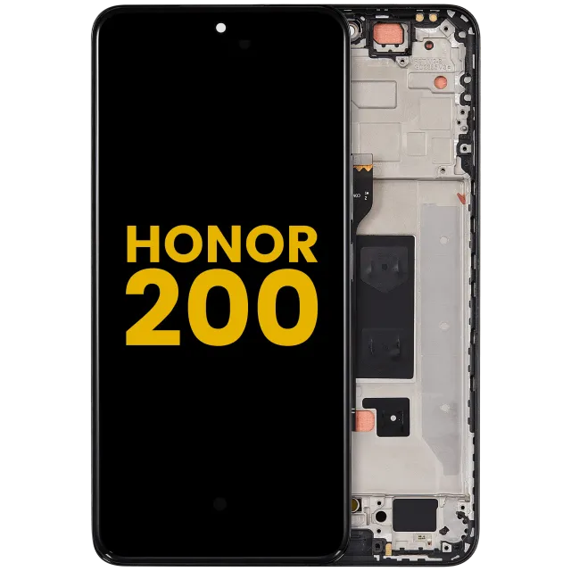 OLED displej s rámečkem pro Honor 200 (repasovaný) (černá)