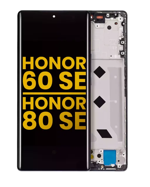 OLED displej s rámečkem pro Honor 60 SE / 80 SE (repasovaný) (černá)