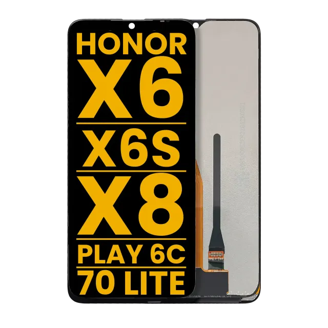 LCD displej bez rámečku pro Honor X6 / X6S / X8 5G / Play 6C / 70 lite 5G (repasovaný) (všechny barvy)