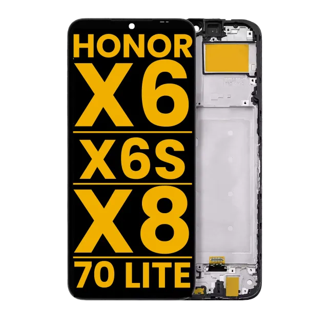LCD displej s rámečkem pro Honor X6 / X6S / X8 5G / 70 Lite 5G (repasovaný) (všechny barvy)