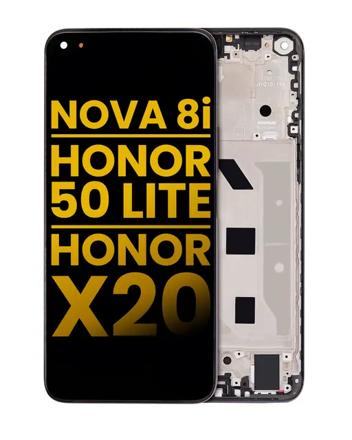 LCD displej s rámečkem pro Huawei Nova 8i / Honor 50 Lite / Honor X20 (repasovaný) (Starry Black)