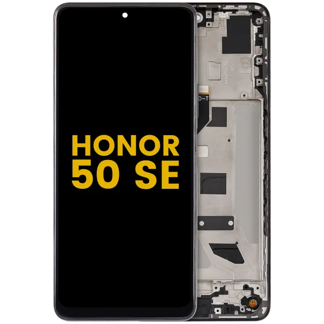 LCD displej s rámečkem pro Honor 50 SE (2021) (repasovaný) (černá)