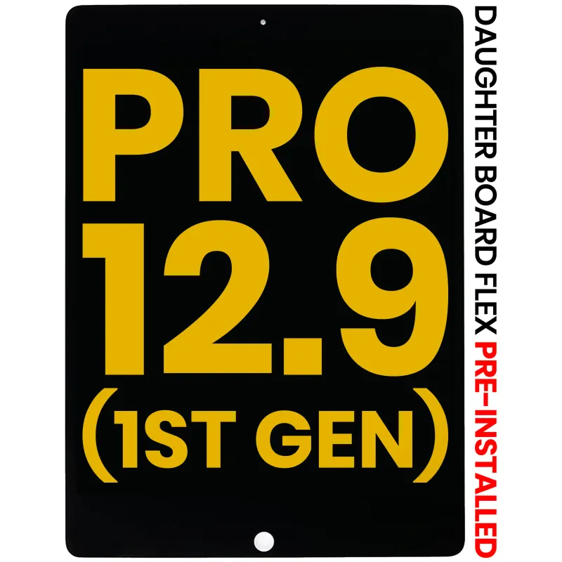 LCD displej s dotykovou vrstvou a flexem dceřiné desky (předinstalováno) pro iPad Pro 12.9" 1. gen. (2015) (repasovaný) (černá)