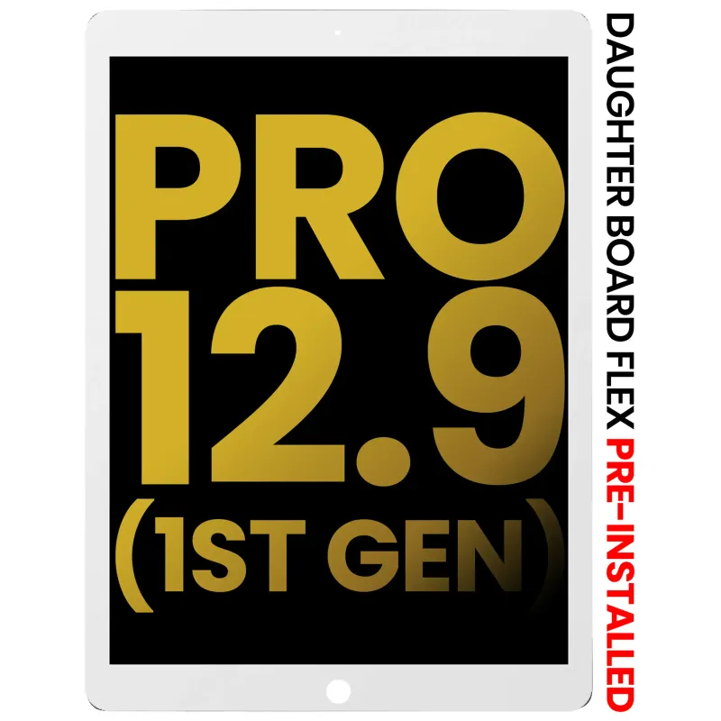 LCD displej s dotykovou vrstvou a flexem dceřiné desky (předinstalováno) pro iPad Pro 12.9" 1. gen. (2015) (repasovaný) (bílá)