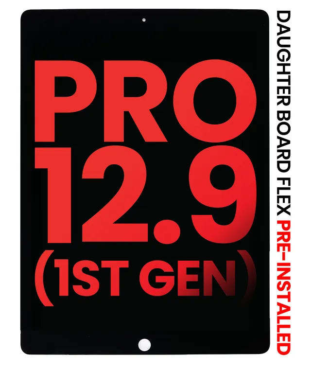 LCD displej s dotykovou vrstvou a flexem dceřiné desky (předinstalováno) pro iPad Pro 12.9" 1. gen. (2015) (Aftermarket Plus) (černá)