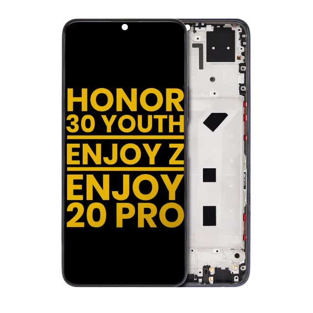 LCD displej s rámečkem pro Honor 30 Youth / Huawei Enjoy Z 5G / Huawei Enjoy 20 Pro (repasovaný) (Magic Night Black)