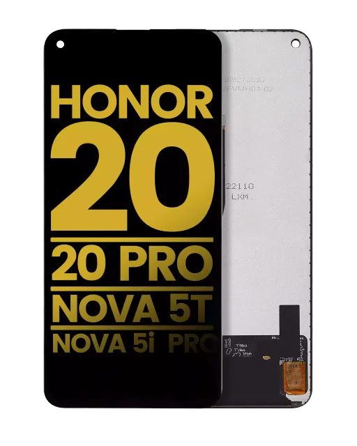 LCD displej bez rámečku pro Huawei Honor 20 / 20 Pro / Nova 5T / Nova 5i Pro (repasovaný) (Midnight Black)