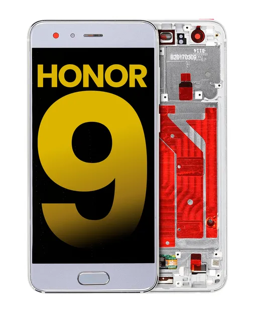LCD displej s rámečkem pro Huawei Honor 9 (repasovaný) (Glacier Gray)