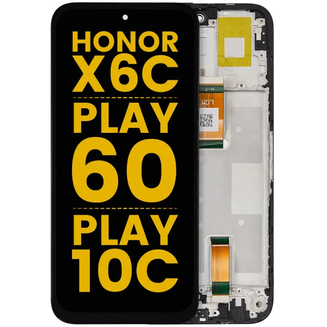 LCD displej s rámečkem pro Honor X6C / Play 60 / Play 10C (repasovaný) (všechny barvy)