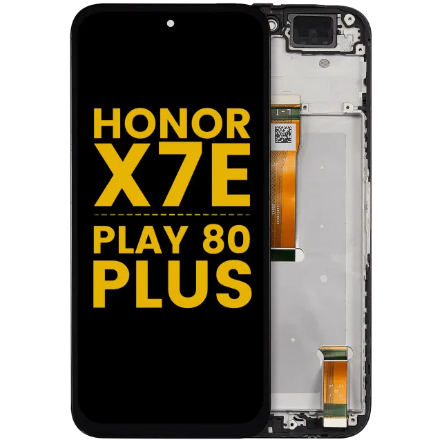 LCD displej s rámečkem pro Honor X7E / Play 80 Plus (repasovaný) (všechny barvy)