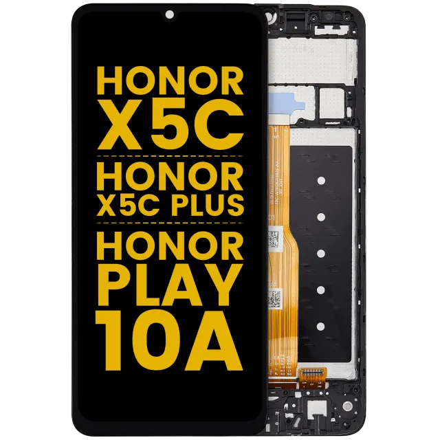 LCD displej s rámečkem pro Honor X5C / X5C Plus / Play 10A (repasovaný) (všechny barvy)