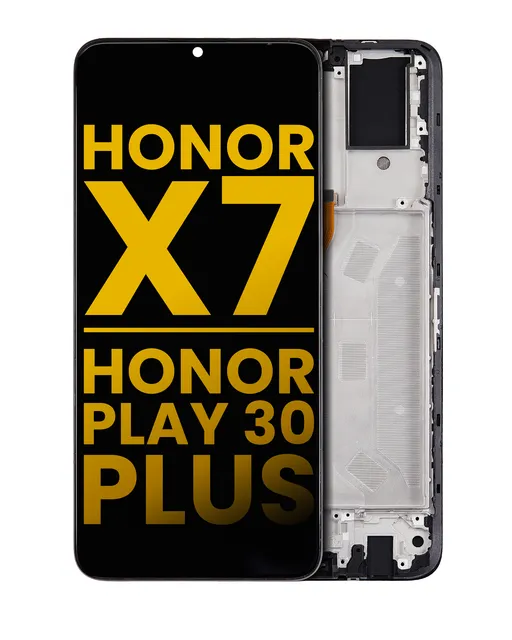 LCD displej s rámečkem pro Honor X7 / Honor Play 30 Plus (repasovaný) (všechny barvy)
