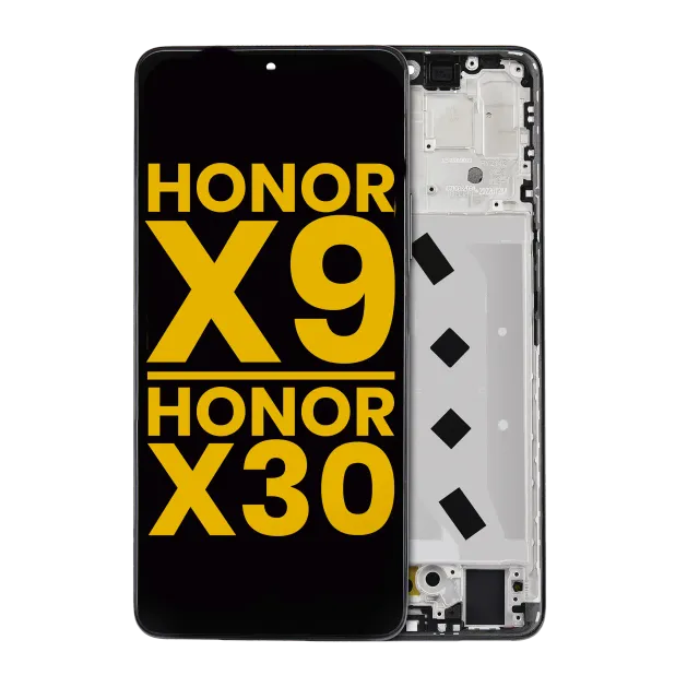 LCD displej s rámečkem pro Honor X9 / Honor X30 / Honor X9 5G (repasovaný) (Midnight Black)