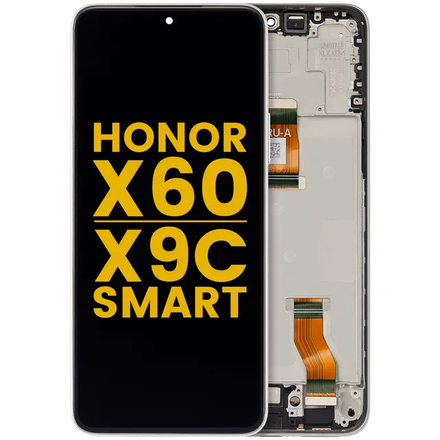 LCD displej s rámečkem pro Honor X60 / X9c Smart (repasovaný) (stříbrná)
