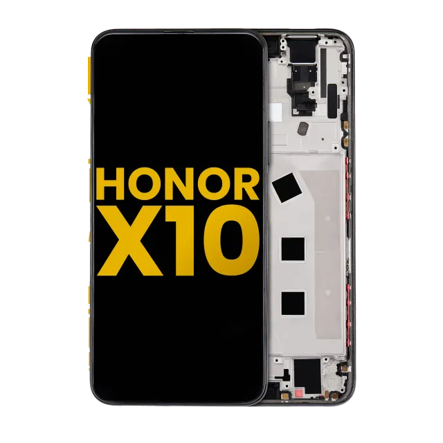 LCD displej s rámečkem pro Honor X10 5G (repasovaný) (černá)