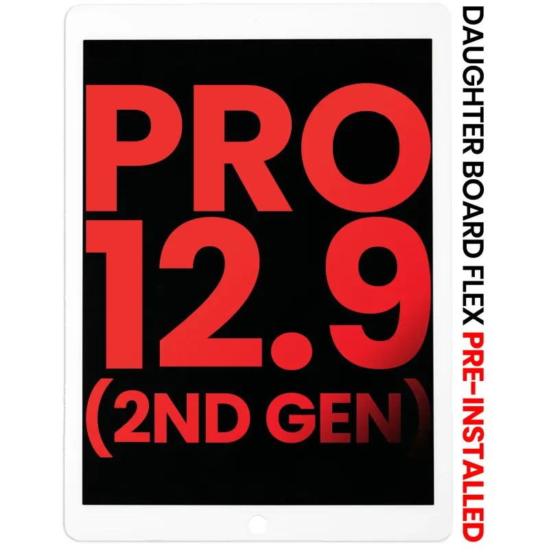 LCD displej s dotykovou vrstvou a flexem dceřiné desky (předinstalováno) pro iPad Pro 12.9" 2. gen. (2017) (Aftermarket Plus) (bílá)