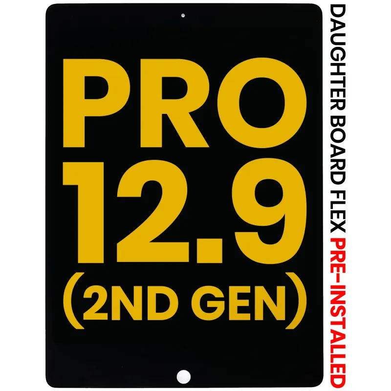 LCD displej s dotykovou vrstvou a flexem dceřiné desky (předinstalováno) pro iPad Pro 12.9" 2. gen. (2017) (repasovaný) (černá)