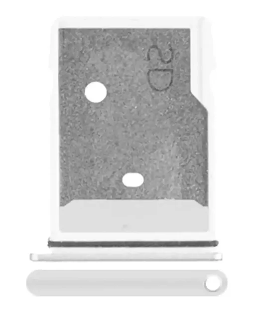 Micro-SD Sim karta šuplík pro HTC M10 (stříbrná)