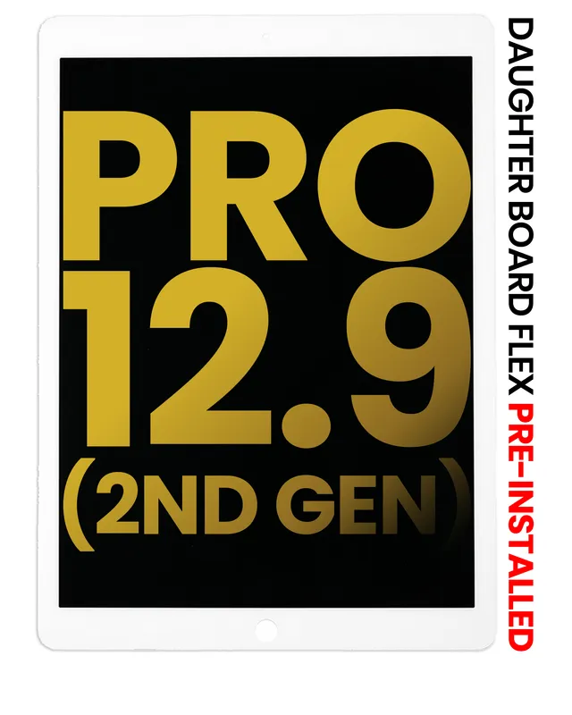 LCD displej s dotykovou vrstvou a flexem dceřiné desky (předinstalováno) pro iPad Pro 12.9" 2. gen. (2017) (repasovaný) (bílá)
