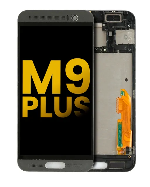 LCD displej s rámečkem pro HTC One M9 Plus (repasovaný) (černá)