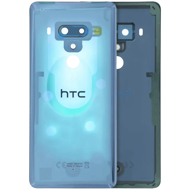 Zadní sklo pro HTC U12 Plus (originál OEM) (modrá)