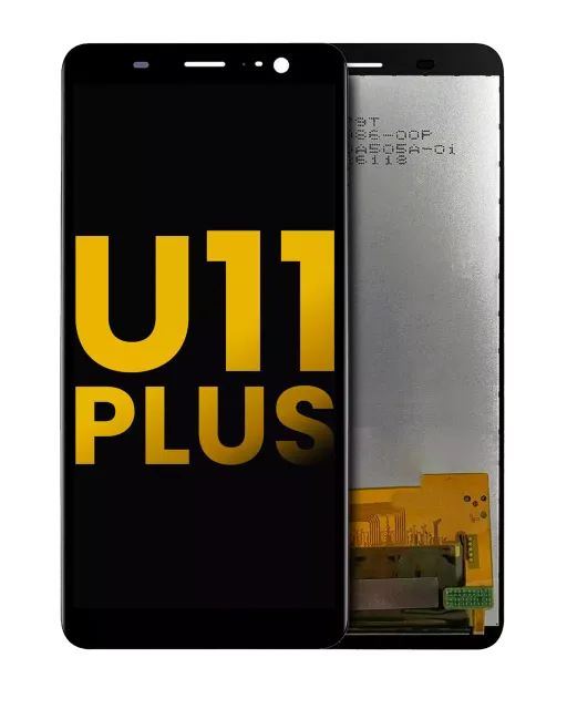 LCD displej bez rám Home tlačítko předinstalovaný pro HTC U11 Plus (repasovaný) (černá)