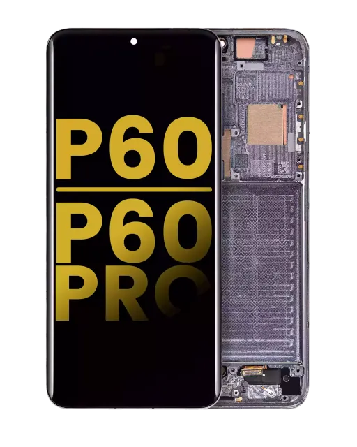 OLED displej s rámečkem pro Huawei P60 / P60 Pro (repasovaný) (černá / zelená)