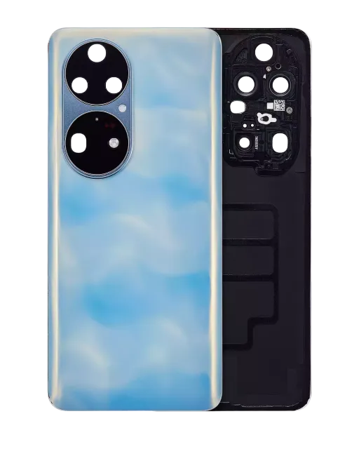 Zadní sklo se sklíčkem kamery pro Huawei P50 Pro (modrá)
